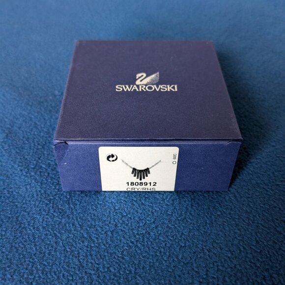 SWAROVSKI Silver Seven Hooped Dance Necklace Cry/Rhs - Picture 4 of 4